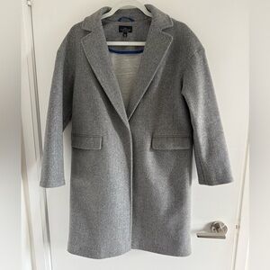 Topshop Gray Trench Coat